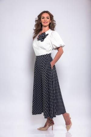 Fuste - Fusta semiclos cu buline