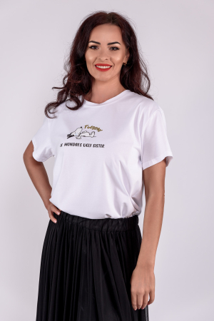 Colectia Noua - Tricou oversize din bumbac  'tuesday'