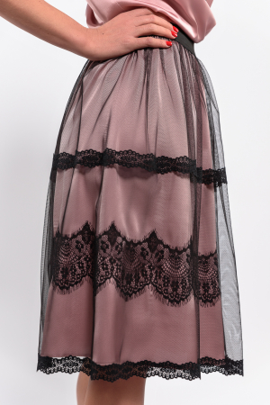 Fusta tulle cu aplicatii dantela [3]