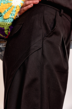 Pantalon balon, trendy, larg, pense in fat, buzunare laterale [3]