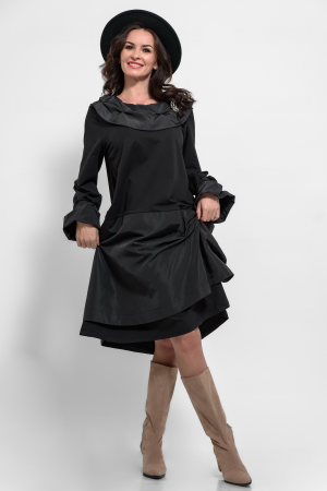 Rochii - Rochie marime mare bumbac si tafta