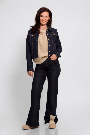 Geci - Geaca blugi dark denim