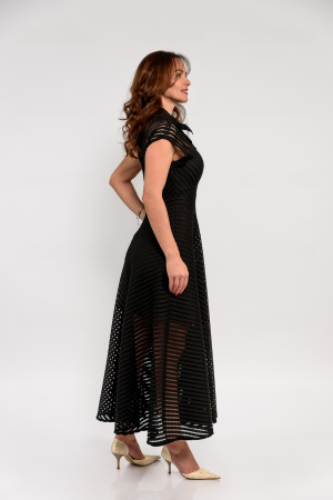 Rochie lungă cu dantelă și detalii elegante [1]