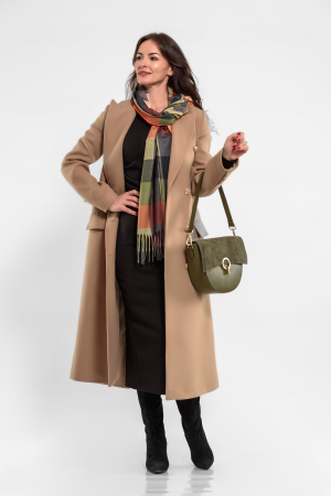 Palton bej cambrat la 2 randuri de nasturi [2]