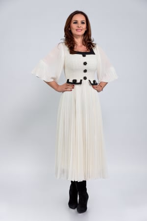 Rochii elegante - Rochie de poveste cu nasturi bijuterie