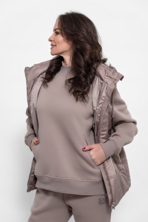 Compleu bumbac roz sport din 3 piese [3]