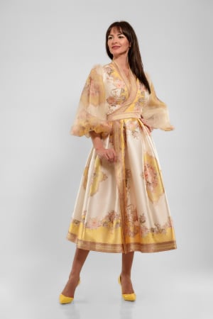 Rochii elegante - Rochie petrecuta "fairy tale" galbena
