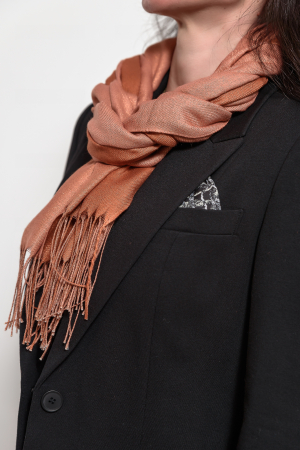 Sacou negru clasic din stofa de bumbac moale [3]