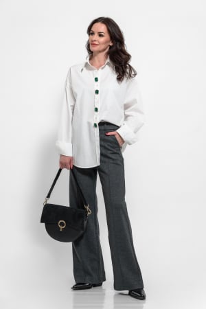 Camasi - Camasa bumbac oversize inchidere pretioasa