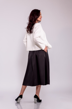 Fusta cu pense, negru, satin [2]