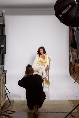 Pantaloni crem  conici [3]