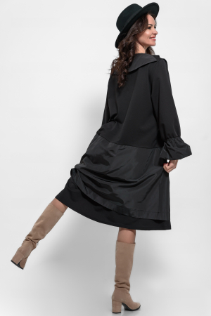 Rochie marime mare bumbac si tafta [1]