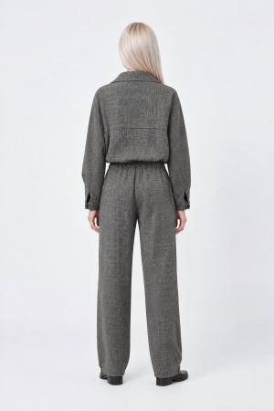 Compleu casual elegant din stofa pepit [1]