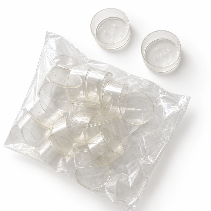 Set 20 recipiente transparente pentru lumanari tealight [2]