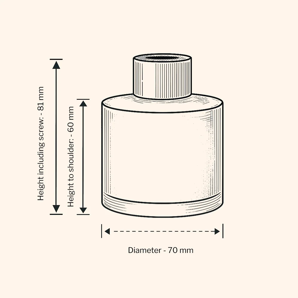 Sticla transparenta Lotti pentru difuzor de parfum, 100 ml [3]