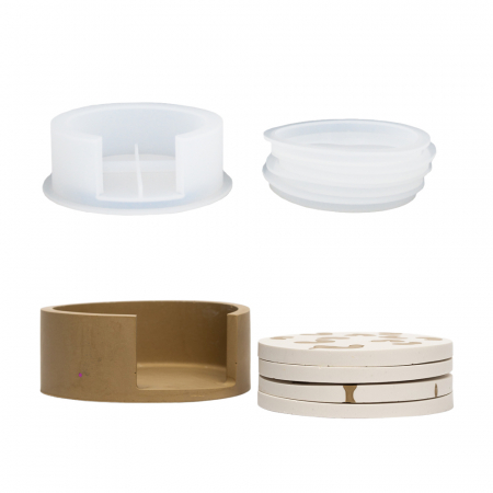 Jesmonite ac100 SET Suport si 4 Coastere [1]