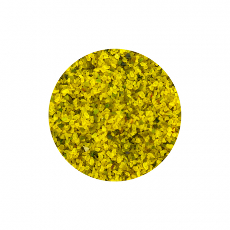 Granule din sticla reciclata GlassRoxx 500 gr Neon yellow
