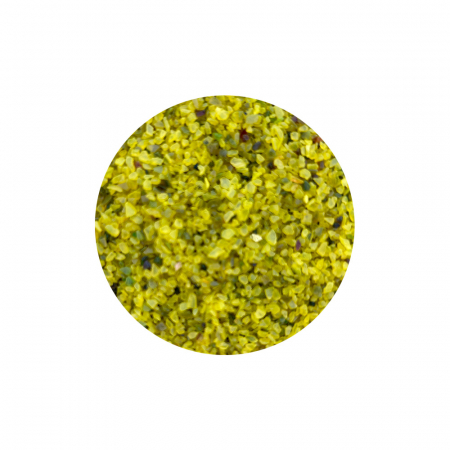 Granule din sticla reciclata GlassRoxx 500 gr Banana yellow