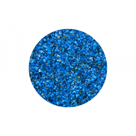 GlassRoxx - Granule din sticla reciclata GlassRoxx 500 gr Whale blue