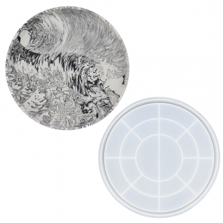 Accesorii si pigmenti - Matriță Jesmonite Tavă Rotundă silicon
