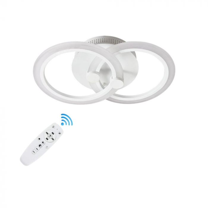 EVL299-DL75L042 LUSTRA LED CERCURI 36W CU 2 BRATE 3 CULORI+IR 400mm x 100mm [1]