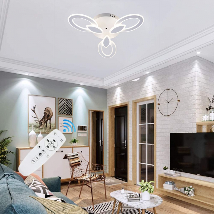 EVL295-DL75L023 LUSTRA LED LIVING 100W CU 3 BRATE 3 CULORI+IR 550mm x 90mm [1]