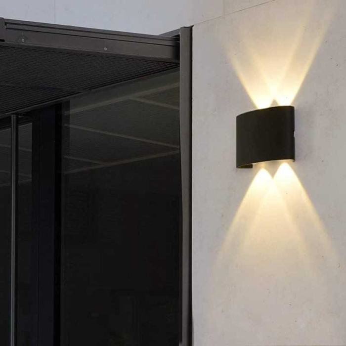 APLICA CU LED EXTERIOR LUMINA CALDA 2056/2 BK [3]