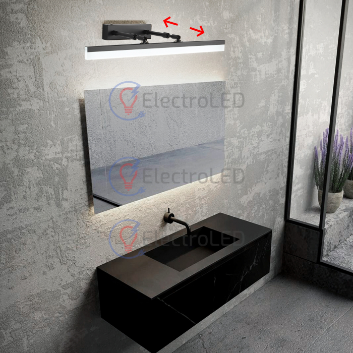 Aplica LED baie Cara 36W, negru, 3 faze de lumina [2]