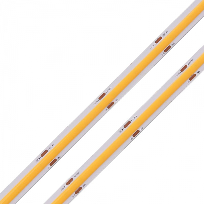 Banda LED COB 480LED/M • 24V • 10W • 3000K • IP20 • 1000lm • 8mm [1]