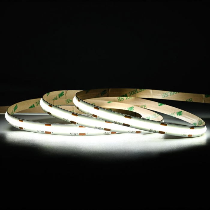 Banda LED COB 480LED/M • 24V • 10W • 6000K • IP20 • 1050lm • 8mm [2]