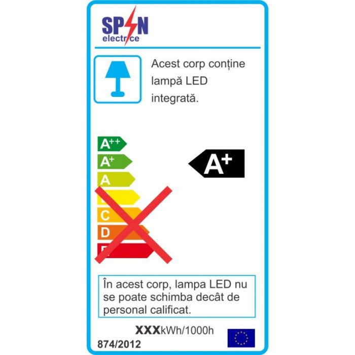 Bec LED sferic cu baza din ceramica, model G45, 9W=75W, 2700K, lumina calda, dulie E27 [2]