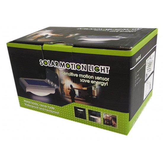 Lampa Perete 0.55W Cu Panou Solar + Senzor Miscare [7]