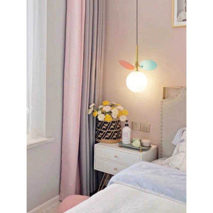 Lustra Colorat Pe Cablu cu Glob Mat G9x1 [2]