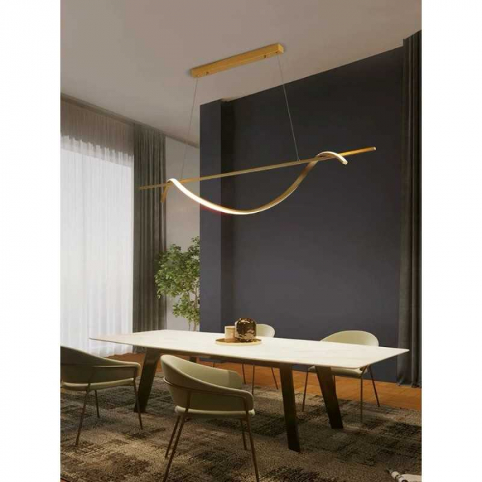 Lustra LED 30W Minimalist cu Telecomanda wifi 2.4G lumina/rece/calda/neutra intensitate reglabila [2]