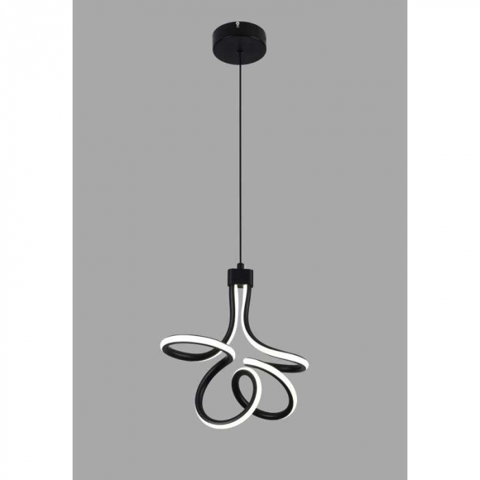 Lustra LED 30W Negru Cu 3 Functii Lumina Rece/Calda/Neutra [2]