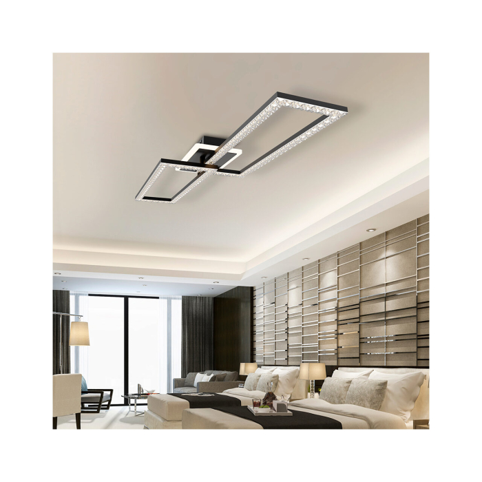 LUSTRA LED 55W CRYSTAL-3IN1-telecomanda-DIM-ALB [2]