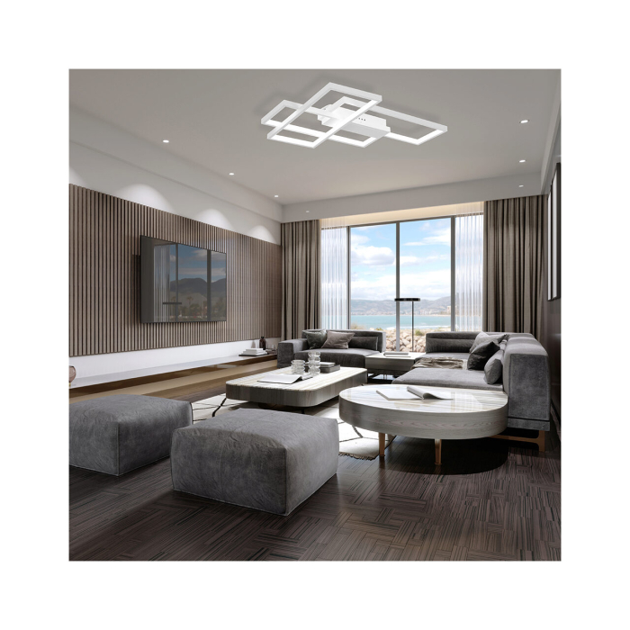LUSTRA LED 65W NELA-SS2-RND telecomanda IP20 ALB [2]