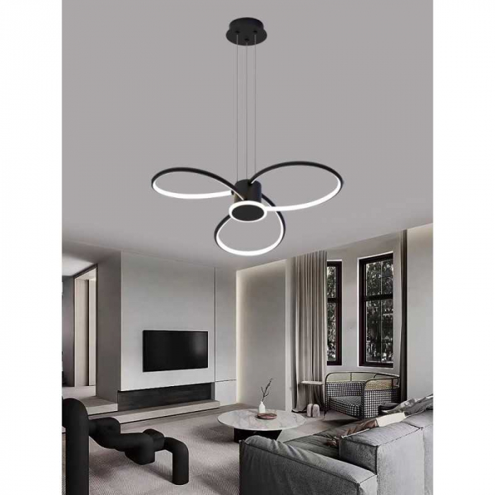 Lustra LED D70CM cu Telecomanda wifi 2.4G cu lumina/rece/calda/neutra intensitate reglabila [3]