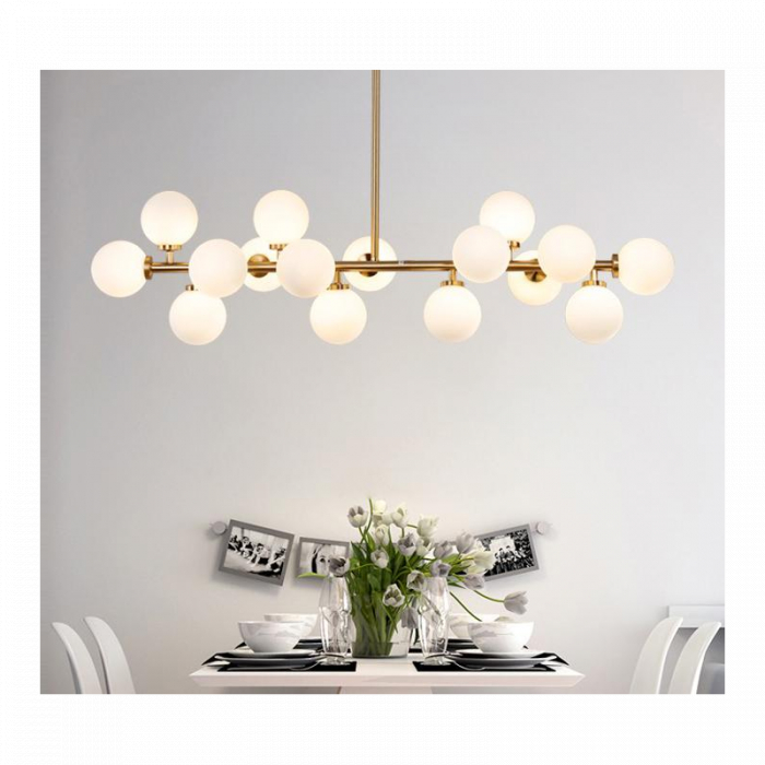 Lustra LED Gold Modern Nordic Pendant Lights Ball [2]