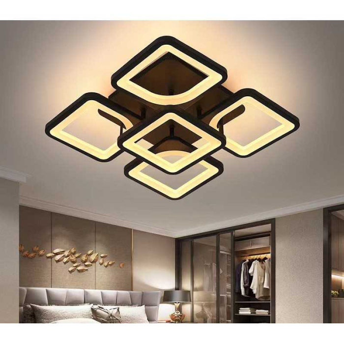 Lustra LED Patrate cu Telecomanda wifi 2.4G cu lumina/rece/calda/neutra intensitate reglabila [1]