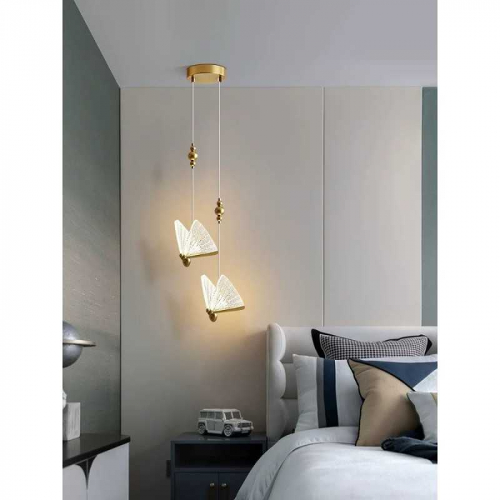 Lustra Pe Cablu cu LED Fluture 12W 3000K/4000K/6500K [2]