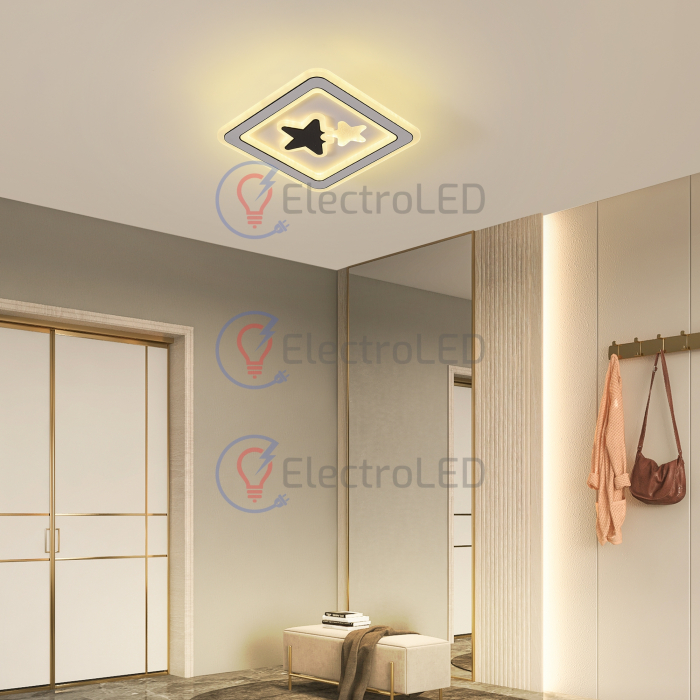 Plafoniera Anna Square 98W, 3 faze de lumin [4]