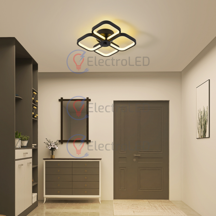 Plafoniera Black Flower 64W, 3 faze de lumina [4]