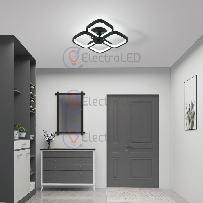 Plafoniera Black Flower 64W, 3 faze de lumina [3]