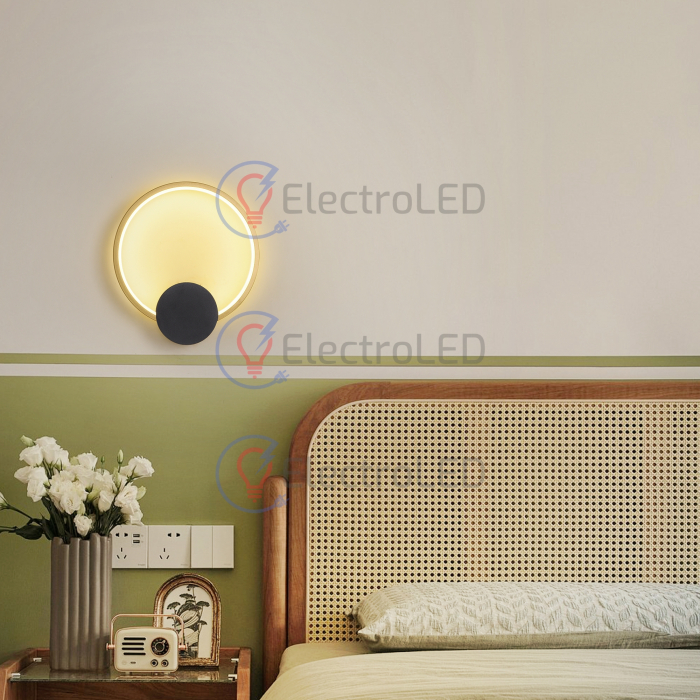Aplica Gold Ring 30W, 3 faze de lumina [4]