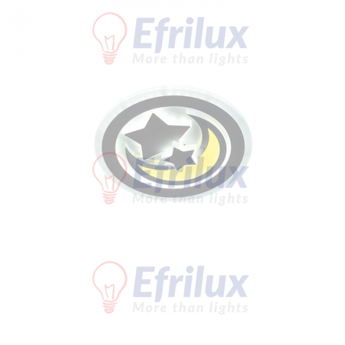 Plafoniera LED Moon Circle 68W, 3 faze de lumina [2]