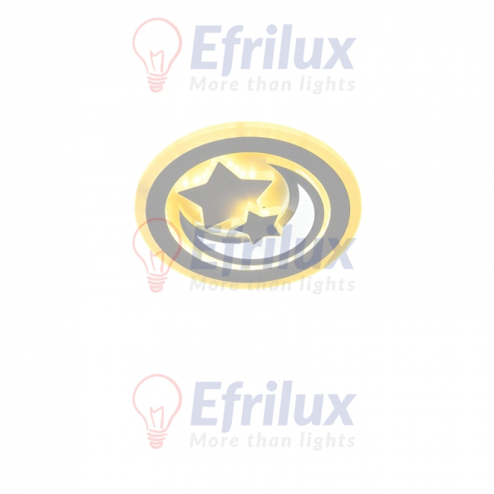 Plafoniera LED Moon Circle 68W, 3 faze de lumina [4]