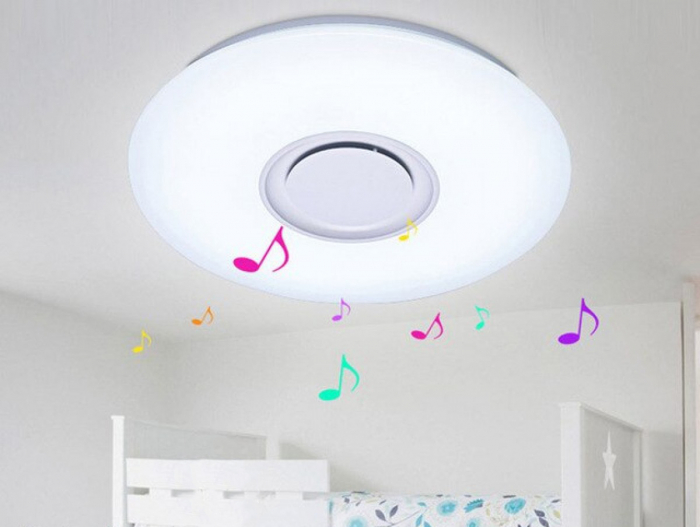 Plafoniera LED SMART cu muzica, Ø400, 24W, RGB+W [1]