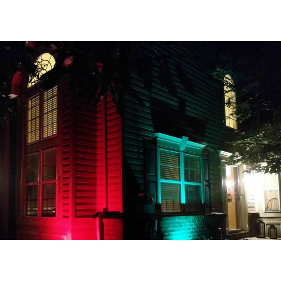 Proiector LED RGB 16 culori, 20W, IP 65, telecomanda IR inclusa [2]
