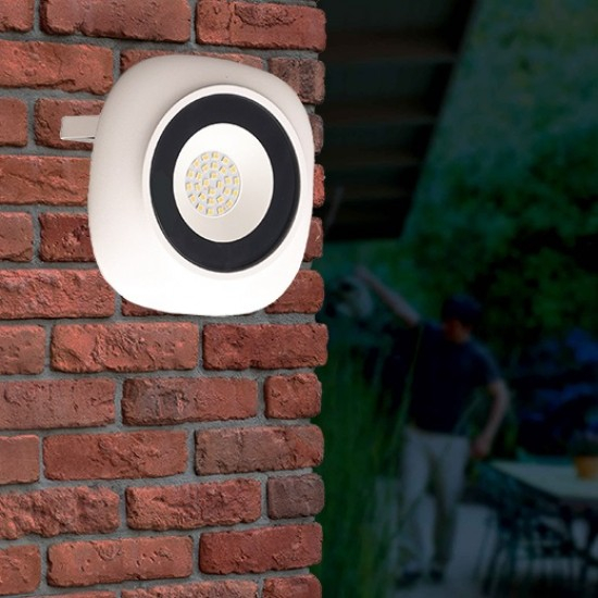 Proiector LED rotund SMD Iris, 20W=100W, 1800Lm, 6400K, lumina rece, alb [3]